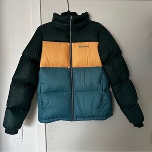 Cotopaxi Solazo Down Jacket - Forest Green, Melon, Aqua
